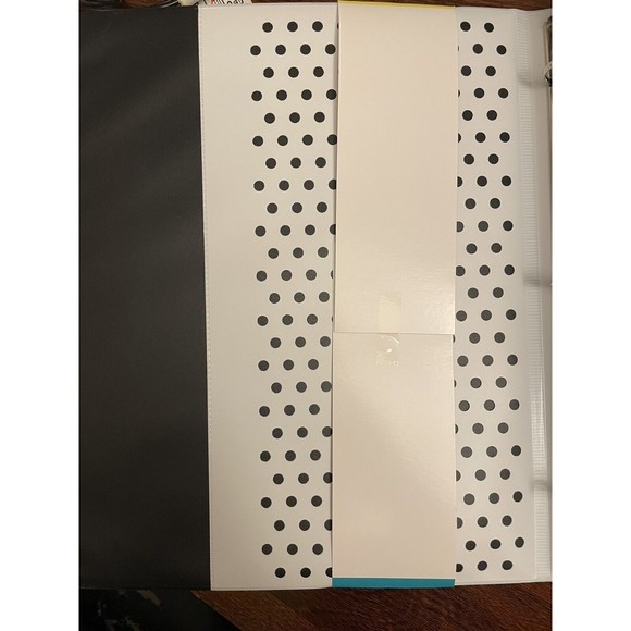 NEW Vtg Style Retro 80s 90s Mead Trapper Keeper 1" Round 3 Ring Binder 3D Shapes - Picture 4 of 7